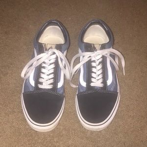 Blue And Black Old School Vans